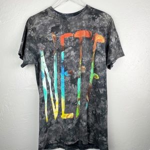 Neff MED Hand Painted Tye Dye Smoke Color Shirt